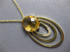 .14CT DIAMOND & AAA CITRINE 14KT YELLOW GOLD MULTI OVAL BY THE YARD FUN NECKLACE