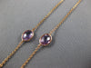ESTATE 8.0CT AAA AMETHYST 18K ROSE GOLD 3D CLASSIC OVAL BY THE YARD FUN NECKLACE