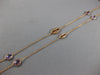 ESTATE 8.0CT AAA AMETHYST 18K ROSE GOLD 3D CLASSIC OVAL BY THE YARD FUN NECKLACE