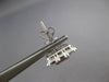 LARGE 1.49CT DIAMOND 18KT WHITE GOLD 3D ROUND & BAGUETTE INVISIBLE STUD EARRINGS