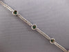 2.30CT DIAMOND & AAA EMERALD 14KT WHITE GOLD 3D ROUND BEZEL LOVE TENNIS BRACELET