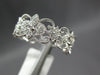 ESTATE .16CT DIAMOND 18KT WHITE GOLD FILIGREE FLEUR DE LIS ETERNITY HEART RING