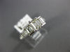 1.58CT DIAMOND 14KT WHITE GOLD BAGUETTE & PRINCESS 3 STONE ENGAGEMENT RING #2884
