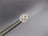 ESTATE .57CT DIAMOND 18KT WHITE GOLD 3D TRILLION INVISIBLE ROUND STUD EARRINGS