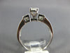 1.58CT DIAMOND 14KT WHITE GOLD BAGUETTE & PRINCESS 3 STONE ENGAGEMENT RING #2884