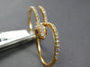 ESTATE LARGE .72CT DIAMOND 18KT WHITE GOLD 3D DOUBLE FINGER HAPPY SNAKE FUN RING