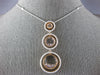 LARGE 3.83CT WHITE & PINK DIAMOND 18KT WHITE & ROSE GOLD JOURNEY LOVE NECKLACE