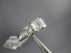 1.58CT DIAMOND 14KT WHITE GOLD BAGUETTE & PRINCESS 3 STONE ENGAGEMENT RING #2884