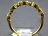 ESTATE .20CT DIAMOND 18KT YELLOW GOLD LEAF ETOILE SEMI ETERNITY ANNIVERSARY RING
