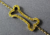 ESTATE .12CT FANCY YELLOW DIAMOND 18KT YELLOW GOLD 3D DOG BONE FUN BRACELET