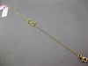 ESTATE .12CT FANCY YELLOW DIAMOND 18KT YELLOW GOLD 3D DOG BONE FUN BRACELET