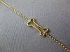 ESTATE .12CT FANCY YELLOW DIAMOND 18KT YELLOW GOLD 3D DOG BONE FUN BRACELET