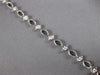 ESTATE .63CT DIAMOND 18K WHITE GOLD CLASSIC ETOILE OVAL & SQUARE TENNIS BRACELET
