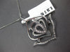LARGE .36CT DIAMOND 18KT WHITE GOLD 3D TEAR DROP FILIGREE FUN FLOATING PENDANT