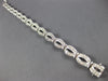 ESTATE WIDE 2.80CT DIAMOND 14KT WHITE GOLD 3D CLASSIC OVAL TENNIS BRACELET