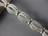 ESTATE WIDE 2.80CT DIAMOND 14KT WHITE GOLD 3D CLASSIC OVAL TENNIS BRACELET