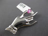 .63CT DIAMOND & AAA PINK SAPPHIRE 18KT WHITE GOLD PERFECTION HAND PENDANT BROOCH