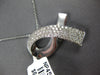 ESTATE .92CT DIAMOND 18KT WHITE GOLD CLASSIC MULTI ROW BCA PIN FLOATING PENDANT
