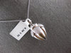 LARGE .50CT DIAMOND 18KT WHITE GOLD 3D FILIGREE PEAR SHAPE FUN FLOATING PENDANT