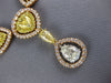 133.50CT WHITE & FANCY YELLOW DIAMOND 18KT YELLOW & ROSE GOLD 3D TENNIS NECKLACE