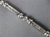 LONG 2.26CT DIAMOND 18KT WHITE GOLD ROUND BAGUETTE CHANNEL BEZEL TENNIS BRACELET