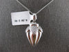 LARGE .50CT DIAMOND 18KT WHITE GOLD 3D FILIGREE PEAR SHAPE FUN FLOATING PENDANT