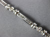 LONG 2.26CT DIAMOND 18KT WHITE GOLD ROUND BAGUETTE CHANNEL BEZEL TENNIS BRACELET