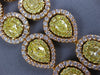 133.50CT WHITE & FANCY YELLOW DIAMOND 18KT YELLOW & ROSE GOLD 3D TENNIS NECKLACE