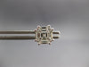 ESTATE .90CT DIAMOND 18KT WHITE GOLD INVISIBLE OCTAGON ASSCHER CUT STUD EARRINGS