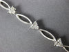 ESTATE 1.09CT DIAMOND 18KT WHITE GOLD MARQUISE SHAPE TRIANGULAR TENNIS BRACELET