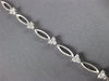 ESTATE 1.09CT DIAMOND 18KT WHITE GOLD MARQUISE SHAPE TRIANGULAR TENNIS BRACELET