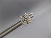 ESTATE .90CT DIAMOND 18KT WHITE GOLD INVISIBLE OCTAGON ASSCHER CUT STUD EARRINGS