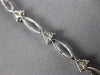 ESTATE 1.09CT DIAMOND 18KT WHITE GOLD MARQUISE SHAPE TRIANGULAR TENNIS BRACELET