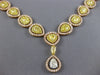 133.50CT WHITE & FANCY YELLOW DIAMOND 18KT YELLOW & ROSE GOLD 3D TENNIS NECKLACE