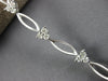 ESTATE 1.09CT DIAMOND 18KT WHITE GOLD MARQUISE SHAPE TRIANGULAR TENNIS BRACELET