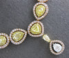 133.50CT WHITE & FANCY YELLOW DIAMOND 18KT YELLOW & ROSE GOLD 3D TENNIS NECKLACE