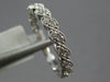 ESTATE .25CT DIAMOND 14K WHITE GOLD 2ROW ROPE INFINITY MILGRAIN ANNIVERSARY RING