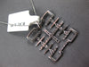 LARGE .41CT DIAMOND 18KT WHITE GOLD 3D FLEXIBLE SIDEWAYS CROSS FLOATING PENDANT