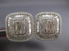 LARGE 8.26CT DIAMOND 18KT WHITE GOLD ROUND & BAGUETTE BALLERINA CLIP ON EARRINGS