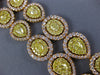 133.50CT WHITE & FANCY YELLOW DIAMOND 18KT YELLOW & ROSE GOLD 3D TENNIS NECKLACE