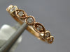 ESTATE .13CT DIAMOND 14KT ROSE GOLD ROUND & MARQUISE FILIGREE ANNIVERSARY RING