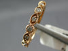 ESTATE .13CT DIAMOND 14KT ROSE GOLD ROUND & MARQUISE FILIGREE ANNIVERSARY RING