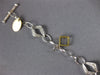 ESTATE .16CT DIAMOND AAA BLUE AGATE & ONYX 18KT 2 TONE GOLD STAR TOGGLE BRACELET