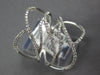 ESTATE LARGE .25CT DIAMOND 14KT WHITE GOLD 3D CLASSIC MULTI LEAF FUN RING