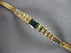 1.28CT DIAMOND & AAA SAPPHIRE 14KT YELLOW GOLD 3D PRINCESS & ROUND BAR BRACELET