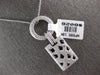 LARGE 2.03CT DIAMOND & AAA ONYX 18K WHITE GOLD CIRCULAR PANTHER FLOATING PENDANT