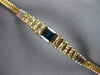 1.28CT DIAMOND & AAA SAPPHIRE 14KT YELLOW GOLD 3D PRINCESS & ROUND BAR BRACELET