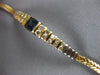 1.28CT DIAMOND & AAA SAPPHIRE 14KT YELLOW GOLD 3D PRINCESS & ROUND BAR BRACELET