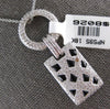 LARGE 2.03CT DIAMOND & AAA ONYX 18K WHITE GOLD CIRCULAR PANTHER FLOATING PENDANT