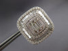 LARGE 8.26CT DIAMOND 18KT WHITE GOLD ROUND & BAGUETTE BALLERINA CLIP ON EARRINGS